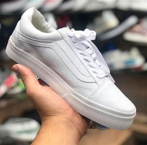 T Nis Vans Old Skool Couro Branco Feminino Masculino Promo O