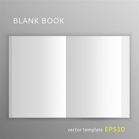 Premium Vector | Vector template of blank open book