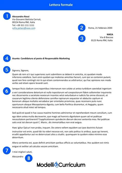 Modello di Lettera Formale in Word da Scaricare Gratis