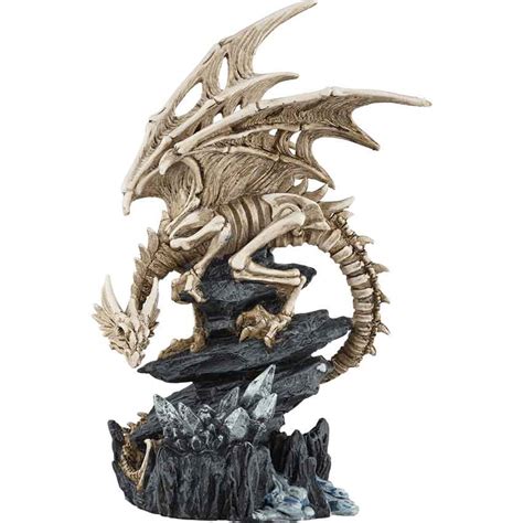 Skeleton Dragon Statue - 05-71882 - Medieval Collectibles