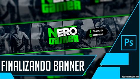 Como Fazer Capa Para Canal No Youtube Photoshop Finalizando Banner