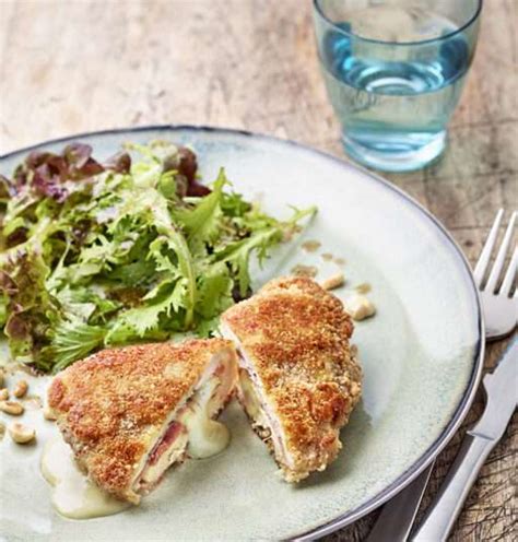 Cordon bleu au Reblochon volaille fermière et chapelure aux fruits