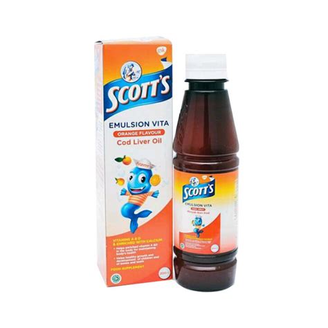 Scotts Emulsion Vita Orange 400ml Lazada Indonesia