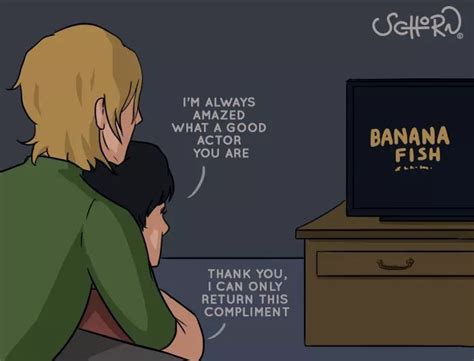 Pin By Kuro On Banana Fish Gay Fish Fishing Memes Banana Art