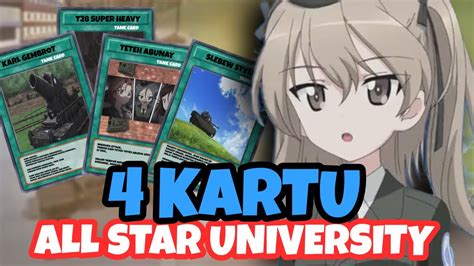 kartu  star university girl und panzer gup youtube
