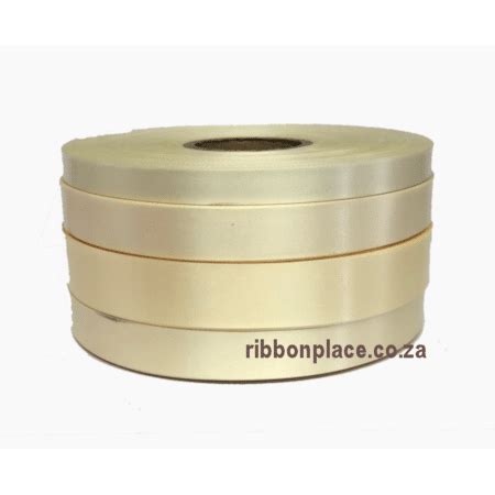 Polyester Satin Ribbon For Printing Ivory Mm Mm Wide