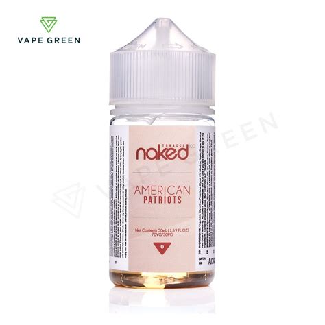 American Patriots Tobacco Shortfill E Liquid By Naked Ml Free Uk Delivery Vape Green
