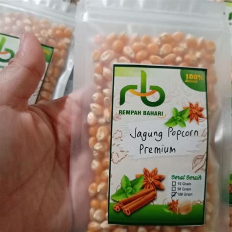 Jual Jagung Popcorn Mentah Popcorn Premium Biji Popcorn Mentah Gram