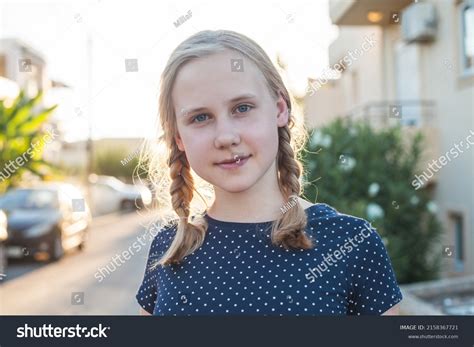 Innocent Blonde Teen Girl Outdoors Stock Photo Shutterstock