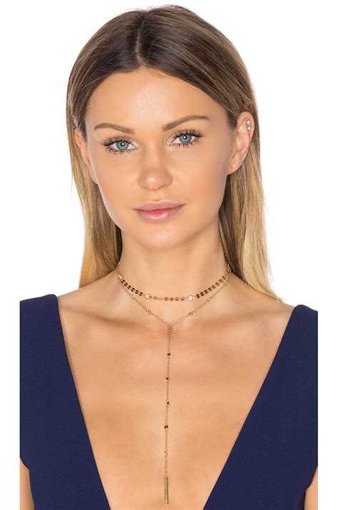 Ettika Choker Lariat Set In Gold REVOLVE