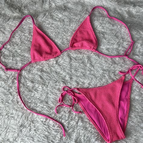 Hot Pink Bikini Brand LA Hearts From Pacsun Size Depop
