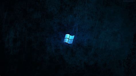 Microsoft Windows Logo Wallpaper: Windows 7 Dark Blue Windows 10