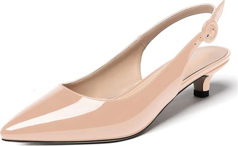 Wayderns Womens Solid Patent Leather Ankle Strap Pointed