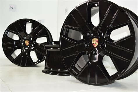 Porsche Taycan S Rims Factory Oem Genuine Black Turbo Wheels