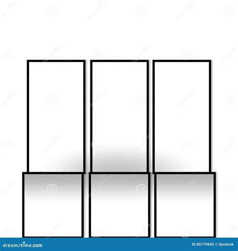 Template empty infographic stock vector. Illustration of black - 80779695