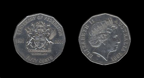 Australia Australija Cents Federation Queensland Queen