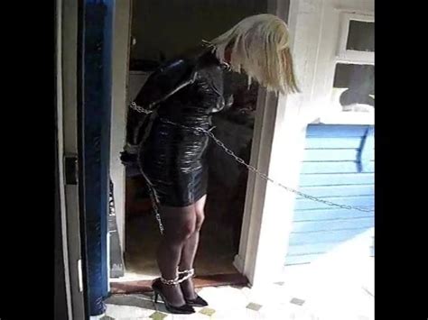 Patsypvc In Bondage Ballgagged Captured In Tight Pvc Dress Shemale BDSM BDSM Porn XHamster