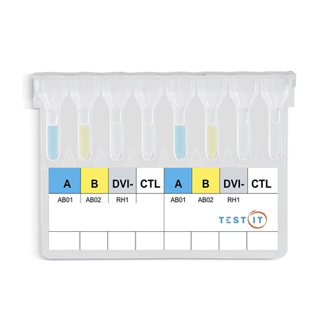 Blutgruppenbestimmungs-Testkit - TG109 - Turklab Tibbi Malzemeler San