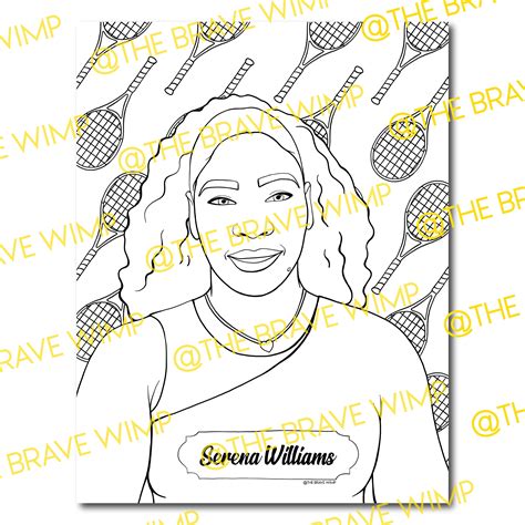 Serena Williams Coloring Pages