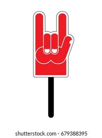 Foam Finger Fuck Symbol Aggression Anger