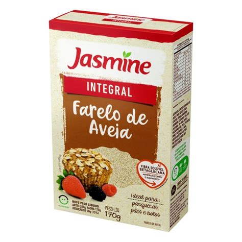 Farelo De Aveia Jasmine Caixa 170g Loja Teste Supermercado