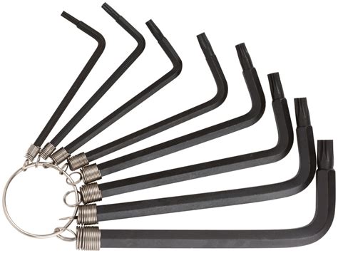 FIT Ключи имбусовые звездочки torx Т9 - Т40 набор 8 шт. CrV хром ...