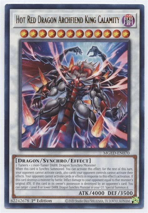 Amazon Hot Red Dragon Archfiend King Calamity MGED EN Rare