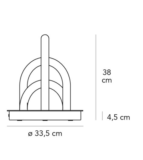 Oort Fontana Arte Lampada Da Tavolo Milia Shop