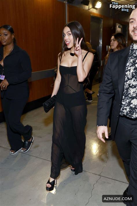 Olivia Rodrigo Sexy Looks Gorgeous In A Hot Black Dress At The 65th GRAMMY Awards In Los Angeles