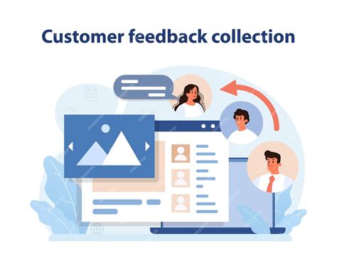 Premium Vector | Customer feedback collection an illustrative
