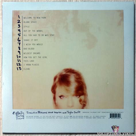 Taylor Swift ‎ 1989 2014 2 × Vinyl Lp Album Voluptuous Vinyl Records