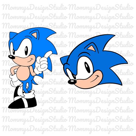 Sonic The Hedgehog Svg Sonic Svg Layered Sonic Svg Sonic Face Svg