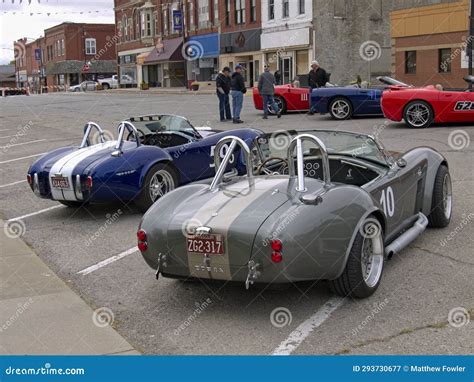 Lake Garnett Grand Prix Revival Car Show Parade Editorial Photography