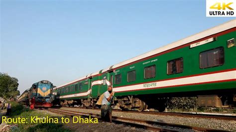 Speedy Chitra Express Crossing With Local Train At Jamtoil Station