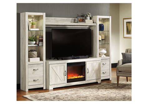 Bellaby 4 Piece Entertainment Center With Fireplace