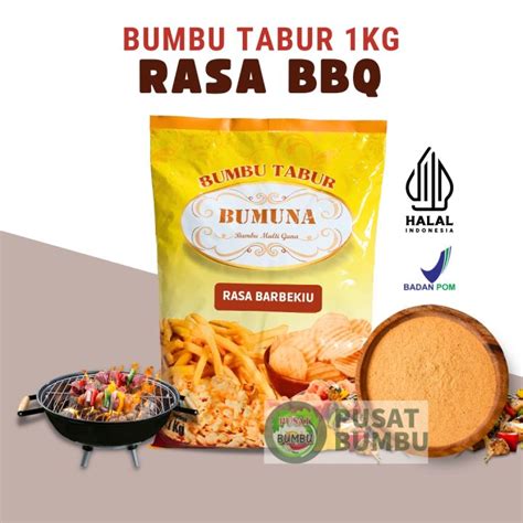 bumbu tabur bbq kg bumuna premium bubuk tabur bumbu keripik cemilan