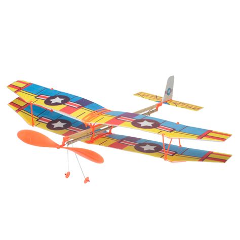 Assembly Airplane Aircraft Launched Powered Kids Educational DIY Toy ...