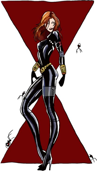 Animated Black Widow Stance Png Image