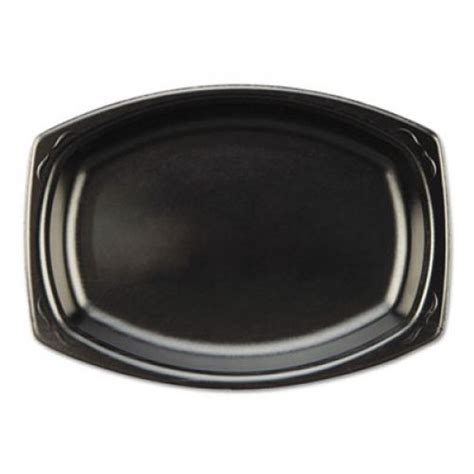 Laminated Foam Platter 7x9 Black 125pack