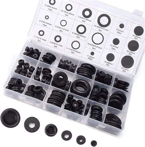 Rubber Grommet Firewall Hole Plug Set Electrical Wire Gasket