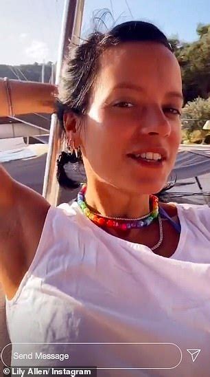 Lily Allen Wears Skimpy Blue Bikini On Croatian Holiday Daily Mail Online