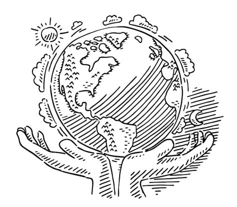 Premium Vector A Hand Holding A Globe With The Word World On It