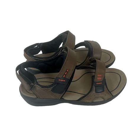 Orthofeet Sandals Mens 13 4e Wide Brown Cambria Diabetic Comfort Shoes