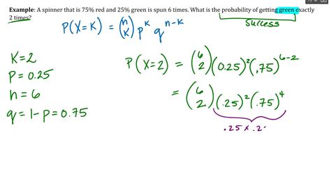 Calculate A Binomial Probability Youtube