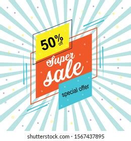 Super Sale Special Offer 50 Off Stock Vector Royalty Free 1567437895