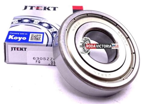 KOYO JAPAN 6305 ZZ CM DEEP GROOVE BALL BEARING METAL SHIELDED 25x62x17