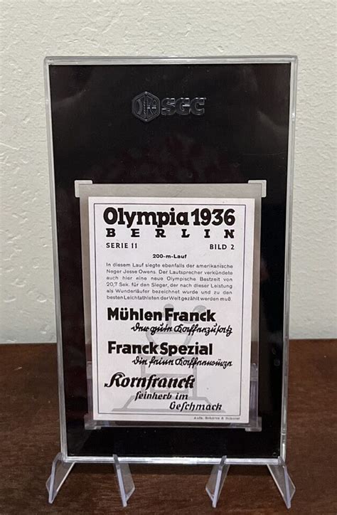 Jesse Owens 1936 Muhlen Franck Olympia 2 Series 11 Olympics Gold