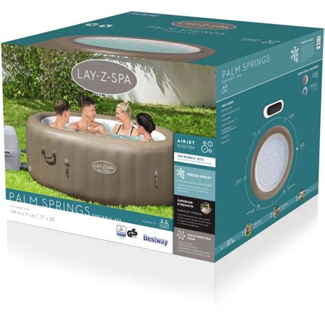 Spa Lay Z Spa Pour 6 Personnes Gonflable Palm Spring BESTWAY