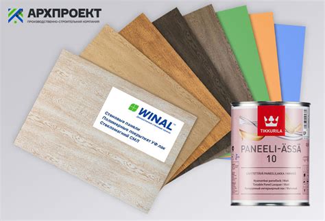 Стеновые панели с полимерным покрытием с УФ лаком для внутренней ...