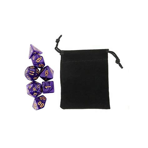 Polyhedral Dice Set W Personal Dice Bag 17 Frontline Games Frontline